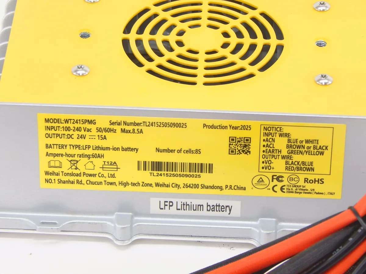 Зарядное устройство для штабелёров WS15H/WS15H SC PRO Li-ion 24V/15A — фото 4